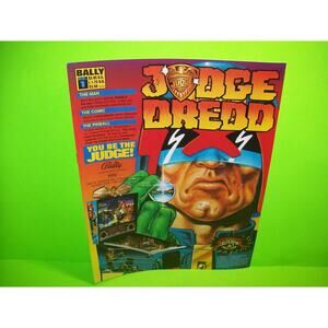 Judge Dredd Pinball FLYER Comic Book Edition Original 1993 Multi Page Super Hero